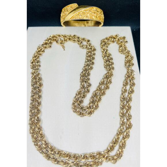 Trifari necklace, Trifari bracelet, vintage jewelry, jewelry set, vintage - Picture 3 of 3